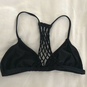 Black swim suit top XS